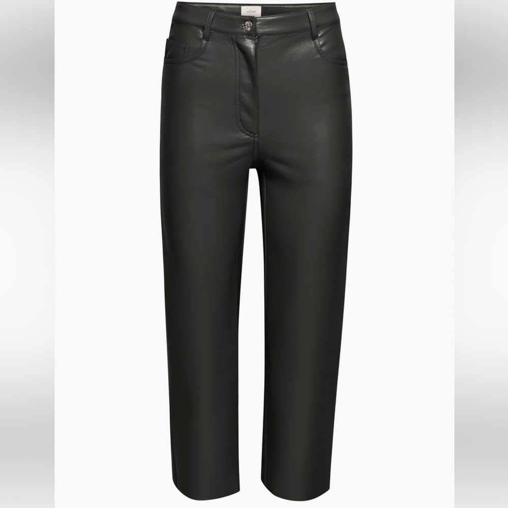 Aritzia Wilfred Black The Melina Cropped Pants